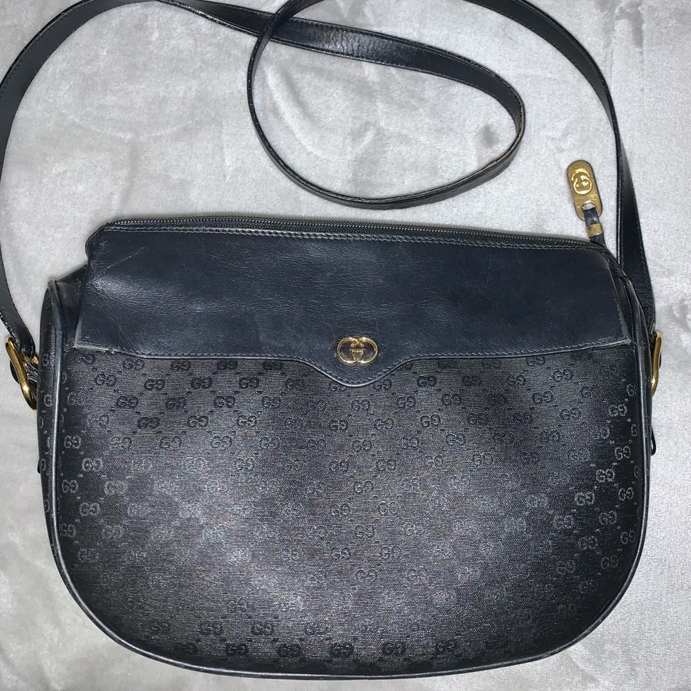 Gucci Black Leather Crossbody Bag